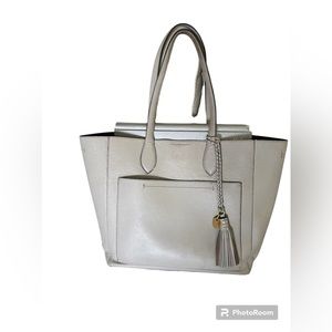 Cole Haan tote 20”x12” light gray ( I believe the color is called “dove”)